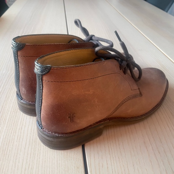 Frye Men's Brown Leather Frye boots size 14, Frye dress shoes for men size 14 - Picture 6 of 10